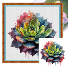 Load image into Gallery viewer, Succulents (50*50CM) 11CT 3 Stamped Cross Stitch
