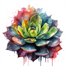 Load image into Gallery viewer, Succulents (50*50CM) 11CT 3 Stamped Cross Stitch
