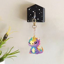 Load image into Gallery viewer, Diamond Dinosaur Key Chains 5PCS DIY Colorful Art Keychain (Multicolored Dragon)
