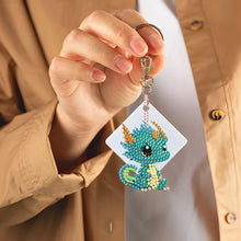 Load image into Gallery viewer, Diamond Dinosaur Key Chains 5PCS DIY Colorful Art Keychain (Multicolored Dragon)

