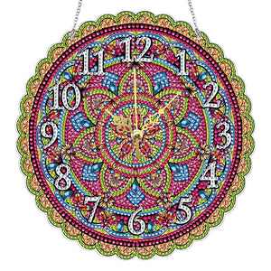 5D DIY Crystal Diamond Clock Handmade Mandala Gifts & Souvenirs(#6)