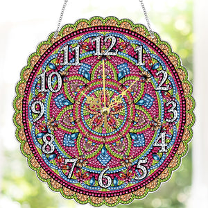 5D DIY Crystal Diamond Clock Handmade Mandala Gifts & Souvenirs(#6)