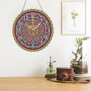 5D DIY Crystal Diamond Clock Handmade Mandala Gifts & Souvenirs(#6)