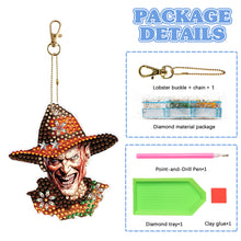 Load image into Gallery viewer, Diamond Full Drill Diamond Keyring 5PCS DIY Keychain Double Sided (#1)
