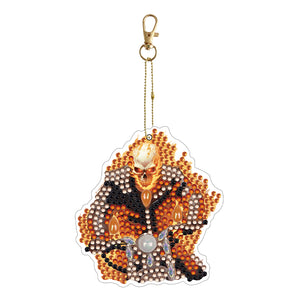 Diamond Full Drill Diamond Keyring 5PCS DIY Keychain Double Sided (#12)
