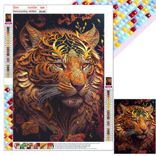 Load image into Gallery viewer, Black Gold Tiger 30*40CM(Canvas) Full Square Drill Diamond Painting
