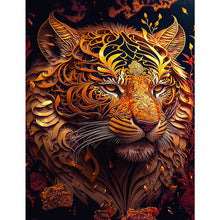 Load image into Gallery viewer, Black Gold Tiger 30*40CM(Canvas) Full Square Drill Diamond Painting
