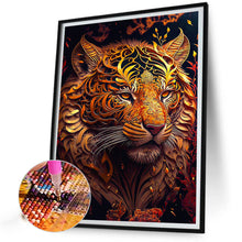 Load image into Gallery viewer, Black Gold Tiger 30*40CM(Canvas) Full Square Drill Diamond Painting
