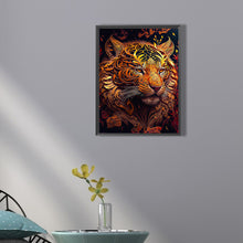 Load image into Gallery viewer, Black Gold Tiger 30*40CM(Canvas) Full Square Drill Diamond Painting
