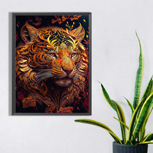 Load image into Gallery viewer, Black Gold Tiger 30*40CM(Canvas) Full Square Drill Diamond Painting
