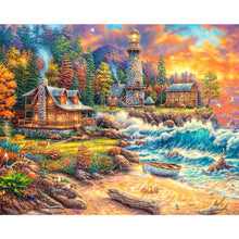 Load image into Gallery viewer, Beach House 50*40CM(Canvas) Full Square Drill Diamond Painting
