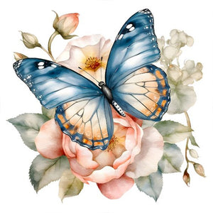 Butterfly 30*30CM(Canvas) Full Round Drill Diamond Painting