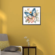 Load image into Gallery viewer, Butterfly 30*30CM(Canvas) Full Round Drill Diamond Painting
