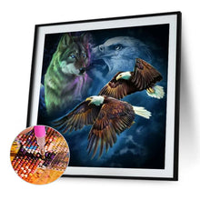Load image into Gallery viewer, Late Night Eagle And Wolf 40*40CM(Canvas) Full Round Drill Diamond Painting
