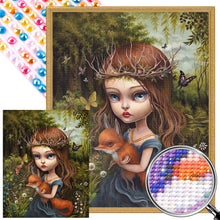 Load image into Gallery viewer, Fox Girl 40*50CM(Picture) Full Round Drill Diamond Painting
