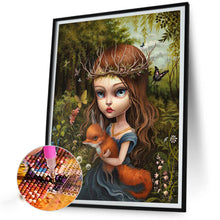 Load image into Gallery viewer, Fox Girl 40*50CM(Picture) Full Round Drill Diamond Painting
