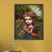 Load image into Gallery viewer, Fox Girl 40*50CM(Picture) Full Round Drill Diamond Painting
