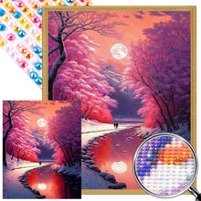 Load image into Gallery viewer, Pink Snow River 40*50CM(Picture) Full Round Drill Diamond Painting
