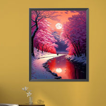 Load image into Gallery viewer, Pink Snow River 40*50CM(Picture) Full Round Drill Diamond Painting
