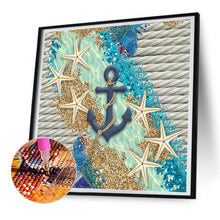 Load image into Gallery viewer, Starfish Anchor 30*30CM(Canvas) Full Round Drill Diamond Painting
