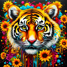 Load image into Gallery viewer, Sunflower Tiger 40*40CM(Picture) Full Square Drill Diamond Painting
