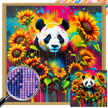 Load image into Gallery viewer, Sunflower Panda 40*40CM(Picture) Full Square Drill Diamond Painting
