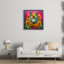 Load image into Gallery viewer, Sunflower Wolf 40*40CM(Picture) Full Square Drill Diamond Painting
