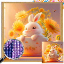 Load image into Gallery viewer, Cup Rabbit 40*40CM(Picture) Full Square Drill Diamond Painting
