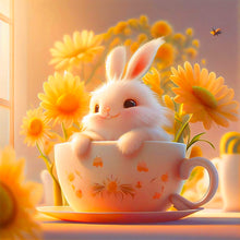 Load image into Gallery viewer, Cup Rabbit 40*40CM(Picture) Full Square Drill Diamond Painting
