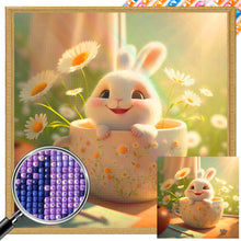 Load image into Gallery viewer, Cup Rabbit 40*40CM(Picture) Full Square Drill Diamond Painting
