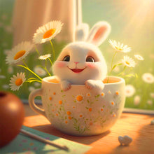 Load image into Gallery viewer, Cup Rabbit 40*40CM(Picture) Full Square Drill Diamond Painting
