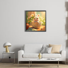 Load image into Gallery viewer, Cup Rabbit 40*40CM(Picture) Full Square Drill Diamond Painting
