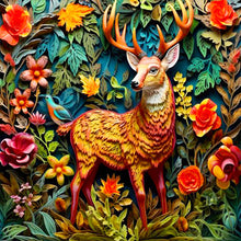 Load image into Gallery viewer, Embossed Deer 40*40CM(Picture) Full Square Drill Diamond Painting
