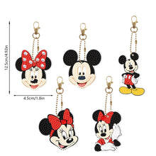 Load image into Gallery viewer, 10PCS Mouse Diamond Keychain Shaped Drill Double Sided for Beginners Kids Adults
