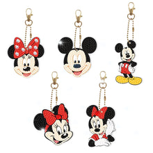 Load image into Gallery viewer, 10PCS Mouse Diamond Keychain Shaped Drill Double Sided for Beginners Kids Adults
