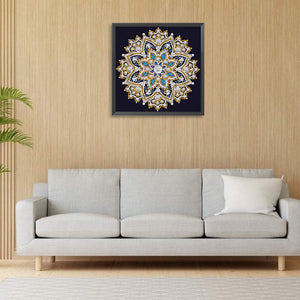 Mandala 30*30CM(Canvas) Partial Special Shaped Drill Diamond Painting