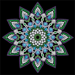 Mandala 30*30CM(Canvas) Partial Special Shaped Drill Diamond Painting