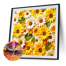 Load image into Gallery viewer, Embossed Sunflower Daisy 40*40CM(Canvas) Full Round Drill Diamond Painting
