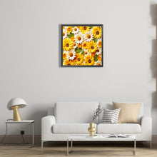 Load image into Gallery viewer, Embossed Sunflower Daisy 40*40CM(Canvas) Full Round Drill Diamond Painting
