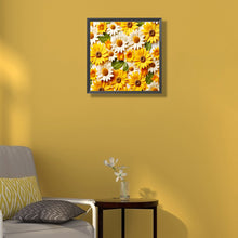 Load image into Gallery viewer, Embossed Sunflower Daisy 40*40CM(Canvas) Full Round Drill Diamond Painting
