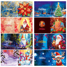 Load image into Gallery viewer, Christmas Crystal Rhinestone Embroidery Cards Kits (Xmas Vibes x 8 PCS Set)
