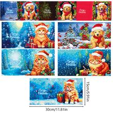 Load image into Gallery viewer, Christmas Crystal Rhinestone Embroidery Cards Kits (Xmas Cat Dog x 8 PCS Set)
