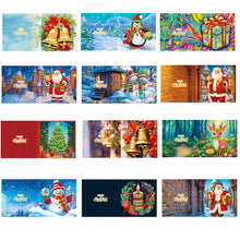 Load image into Gallery viewer, Christmas Crystal Rhinestone Embroidery Cards Kits (Xmas Vibes x 12 PCS Set)
