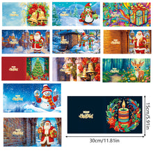 Load image into Gallery viewer, Christmas Crystal Rhinestone Embroidery Cards Kits (Xmas Vibes x 12 PCS Set)
