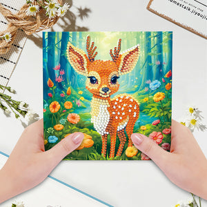 Christmas Crystal Rhinestone Embroidery Cards Kits (Xmas Vibes x 12 PCS Set)