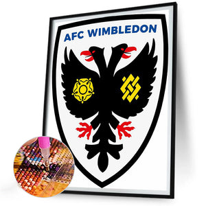 Afc Wimbledon Football Team 30*40CM(Canvas) Full Round Drill Diamond Painting