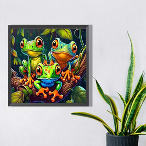 Frog 40*40CM(Picture) Full Square Drill Diamond Painting