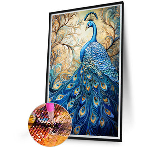 Peacock 40*60CM(Picture) Full Square Drill Diamond Painting