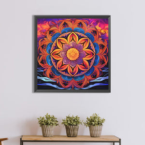 Mandala And Tree Of Life 40*40CM(Canvas) Full Round Drill Diamond Painting