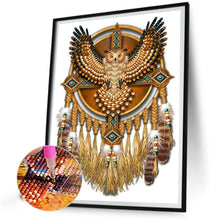 Load image into Gallery viewer, Owl Dream Catcher 30*40CM(Canvas) Full Round Drill Diamond Painting
